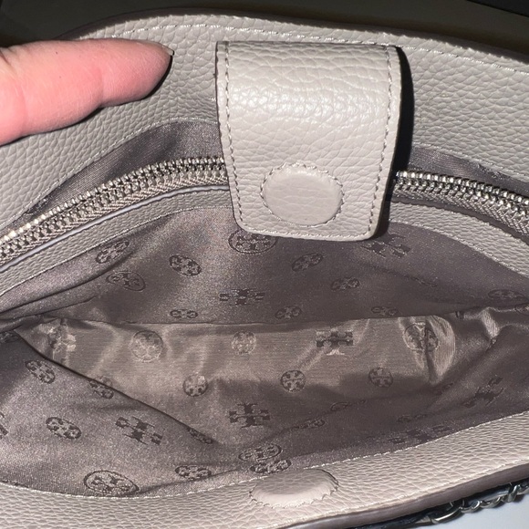 Tory Burch Gray Leather Women's Bag - Picture 7 of 8